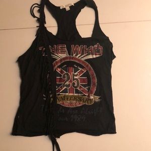 New The Who boho tank with fringe detail
